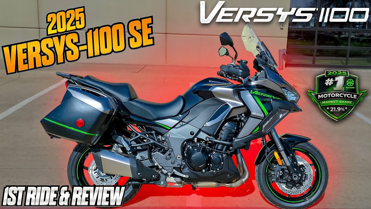 Первый тест-драйв Kawasaki Versys 1100 SE LT 2025 года – станет ли этот мотоцикл лучшим спортивно...