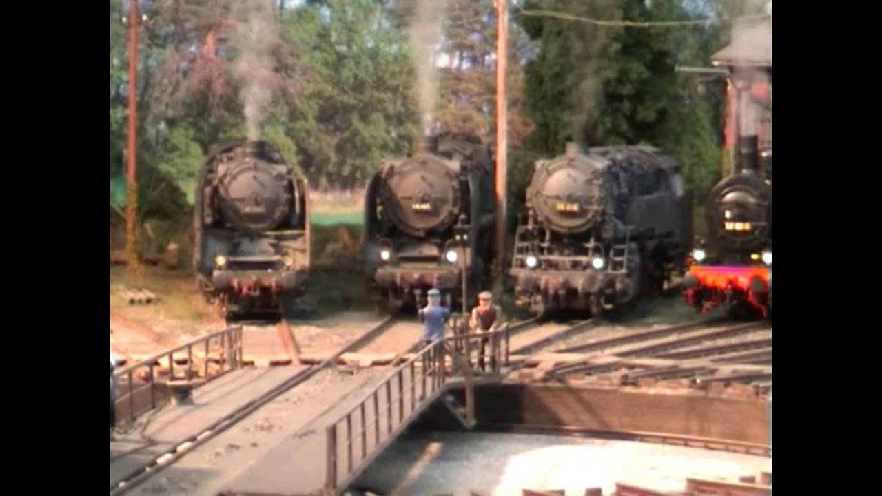 Spur1, 1:32, Gauge 1, BR 44 Kiss, T3 und  BR56.2, mit rauchendem Heizer, viel Dampf, bwegl. Klappen