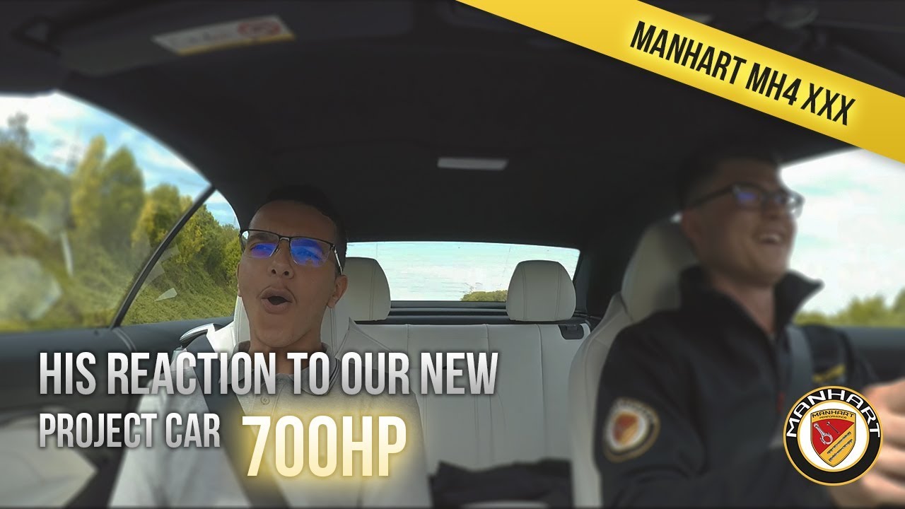 His reaction to our new project car! // MANHART MH4 XXX