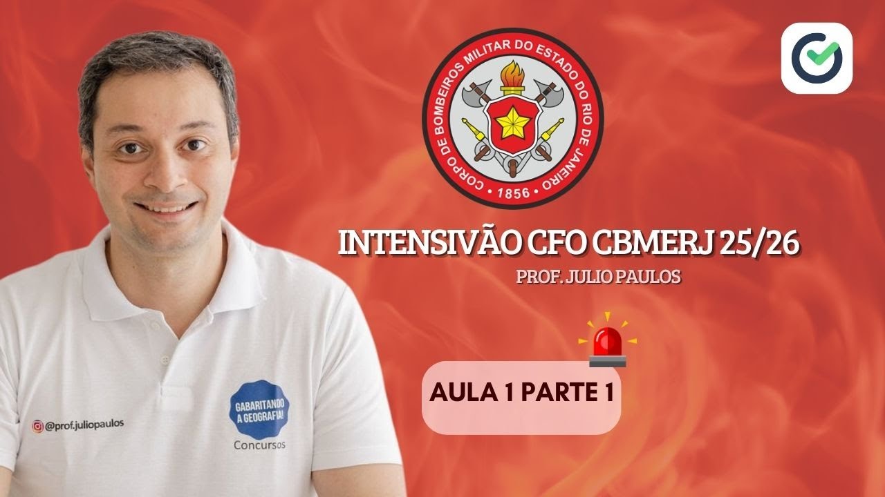 INTENSIVÃO CFO CBMERJ AULA 1 PARTE 1