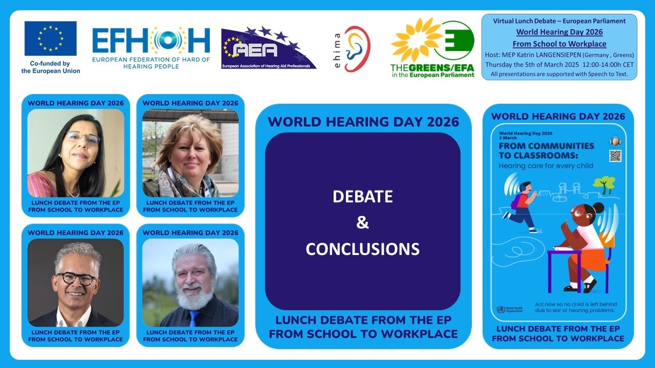 Virtual Lunch Debate for World Hearing Day from the EP - 07 Debate - All