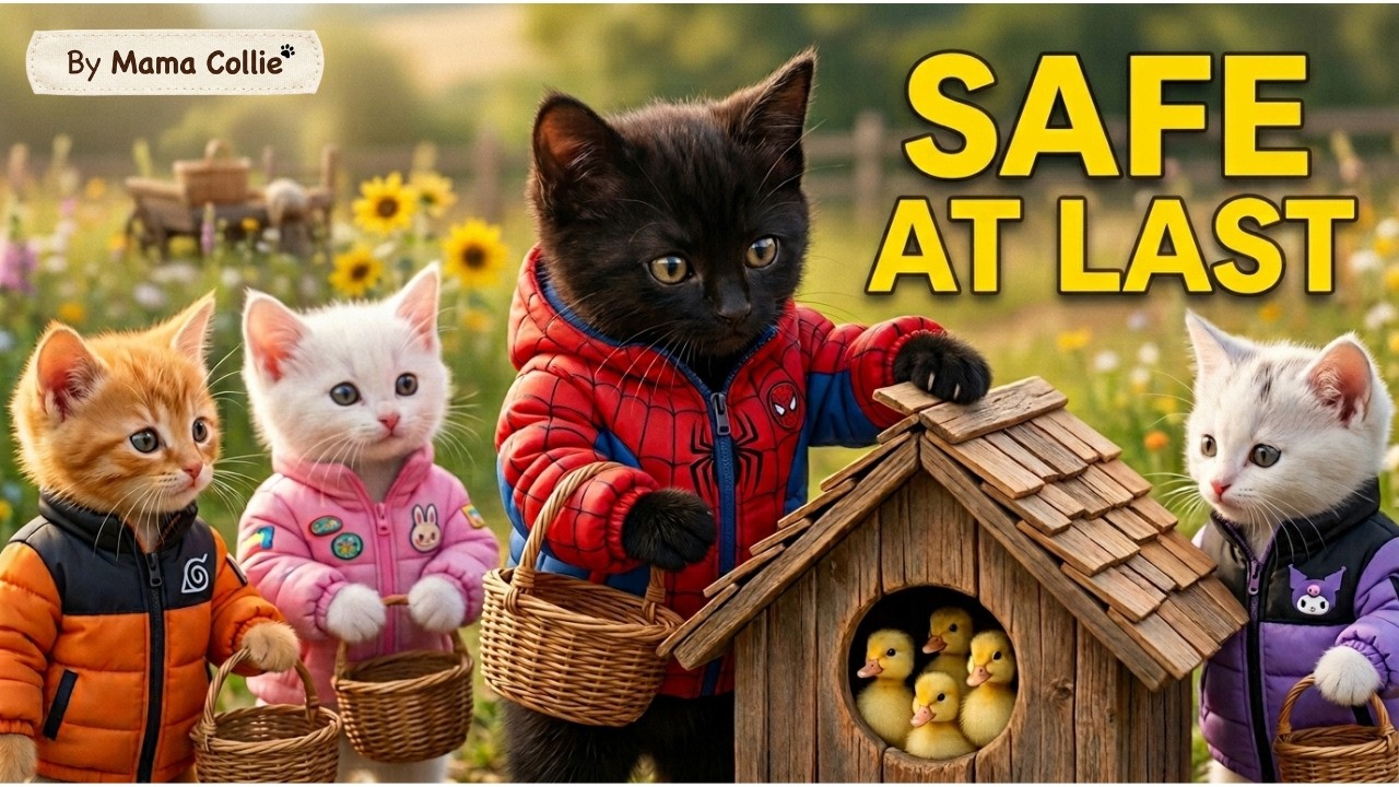 Tiny Kittens Rescue Ducklings & Explore Farm 🐱🦆 | Heartwarming Winter Adventure ❄️