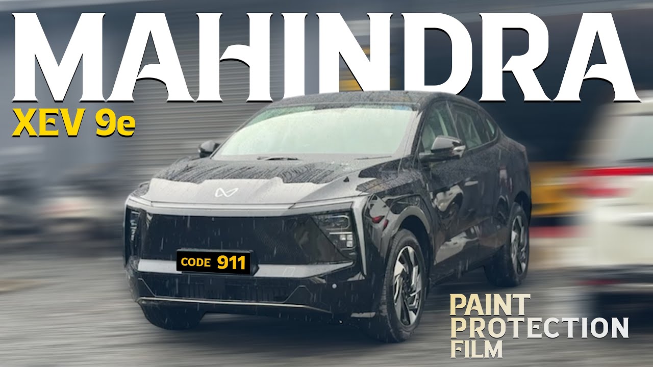 Humne Ye Mahindra XEV 9e Pe Kiya PPF | Glossy Finish & Shine 🖤✨