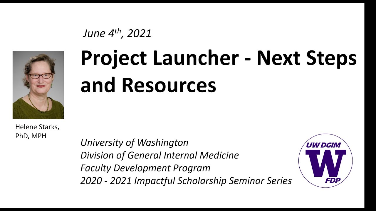 Project Launcher - Next Steps and Resources