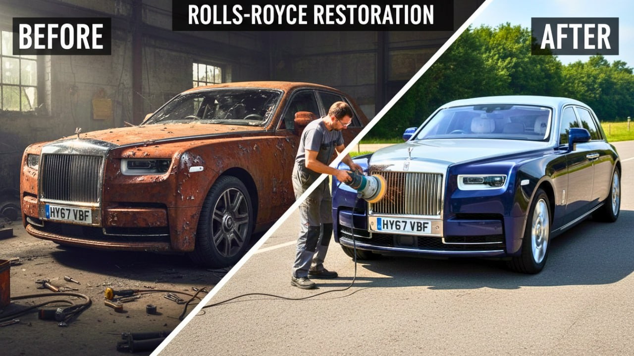Deep Cleaning and Restoring a Forgotten Rolls Royce Abandoned for 40 Years