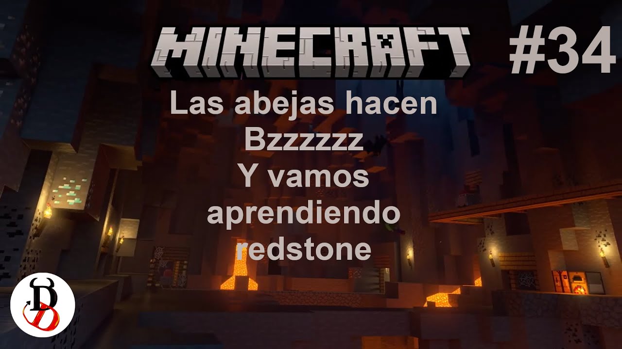 #34 criando abejas y aprendiendo redstone / Minecraft the serie
