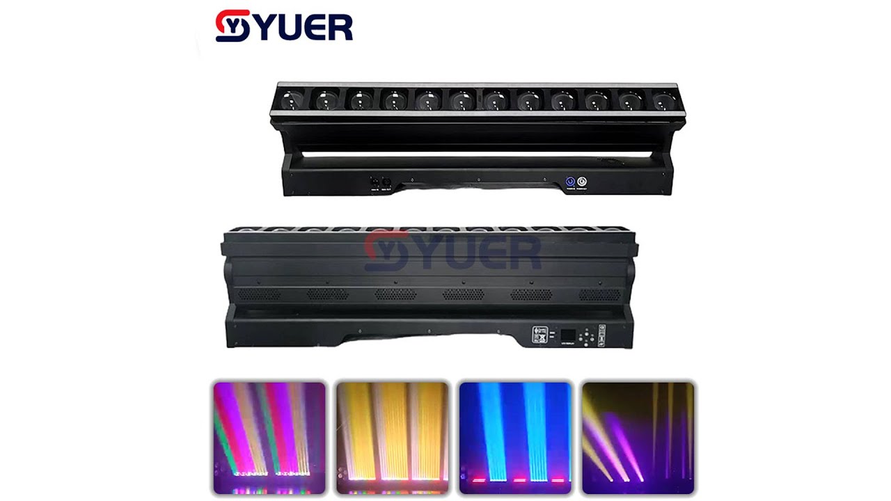 YUER&trade;️ 12X40W RGBW 4IN1 Beam Moving Head Light