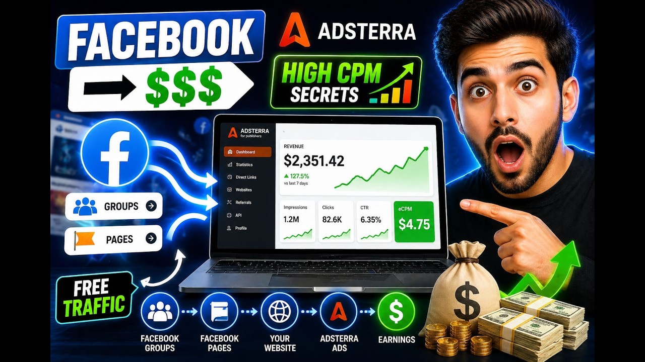 Hidden Strategy Exposed: Adsterra High CPM Tricks Earn $100 Facebook Group Secrets
