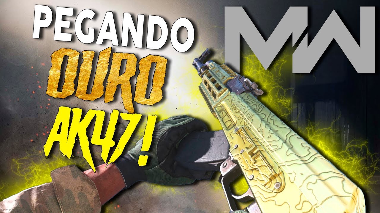 O GOLD MAIS BONITO! - Pegando OURO na AK47! - Call Of Duty Modern Warfare