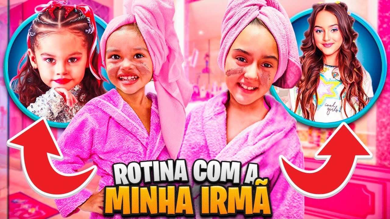 ROTINA DA BELINHA COM A SUA IRMÃ ADOTIVA