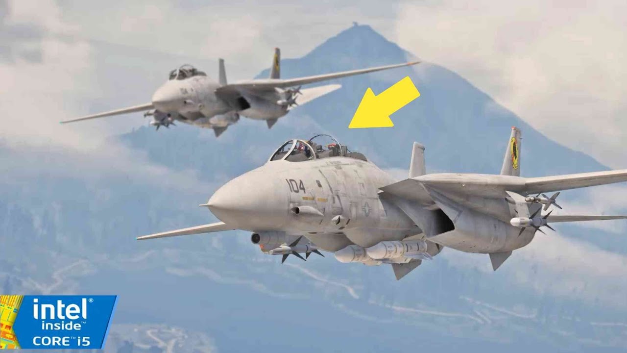 GOKIL! Tom Cruise Naik F-14 Tomcat di GTA V Los Santos!