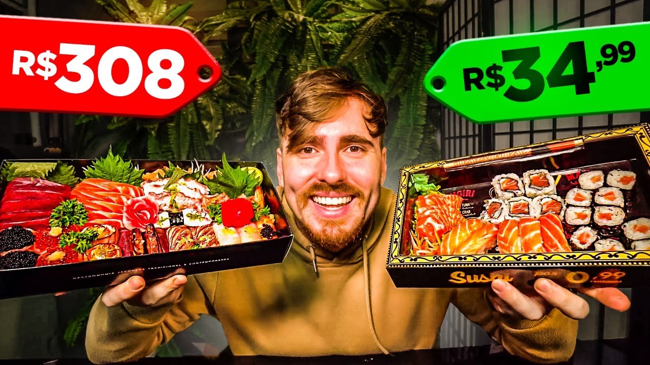 Sushi mais caro e mais barato do Ifood de 2022