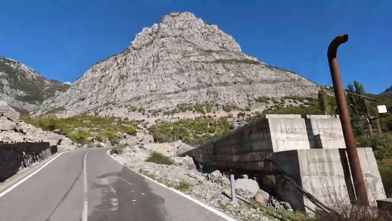 Go Pro Drive from Tamare to Lepushe, Kelmendi Region Northern Albania