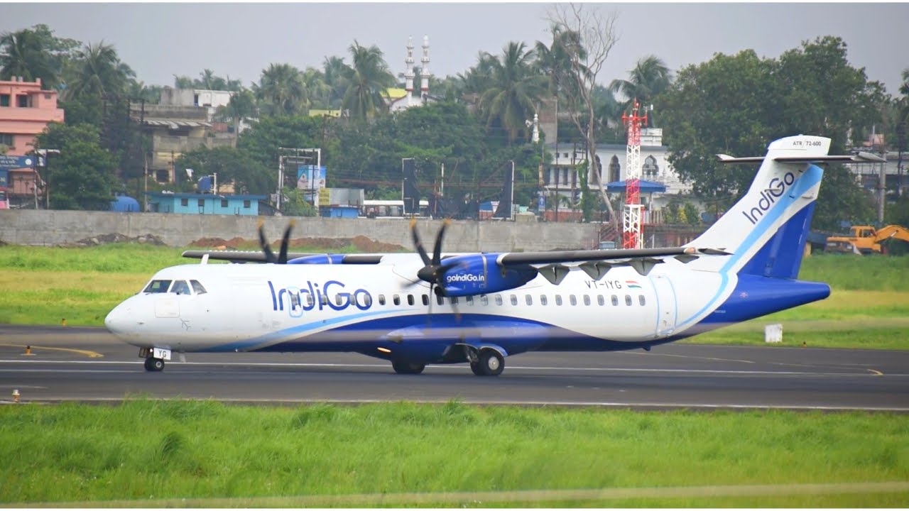 Indigo ATR 72-600 Takeoff || KOLKATA AIRPORT