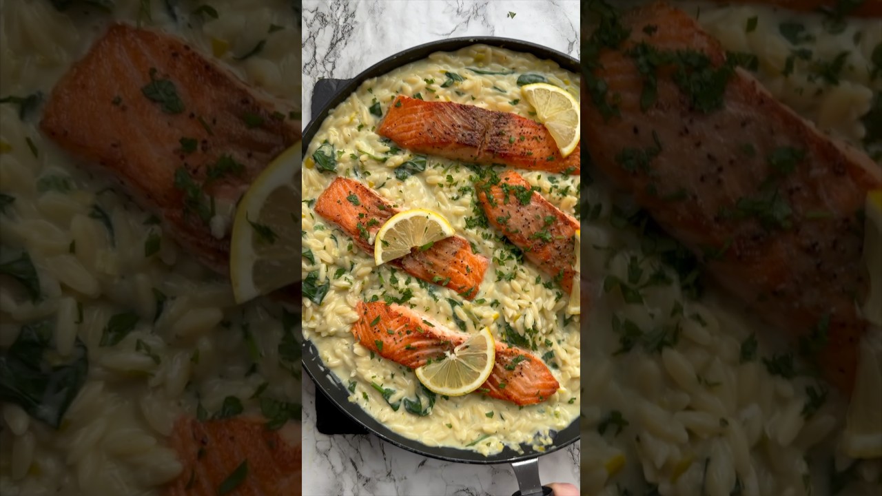 Boursin Salmon Orzo