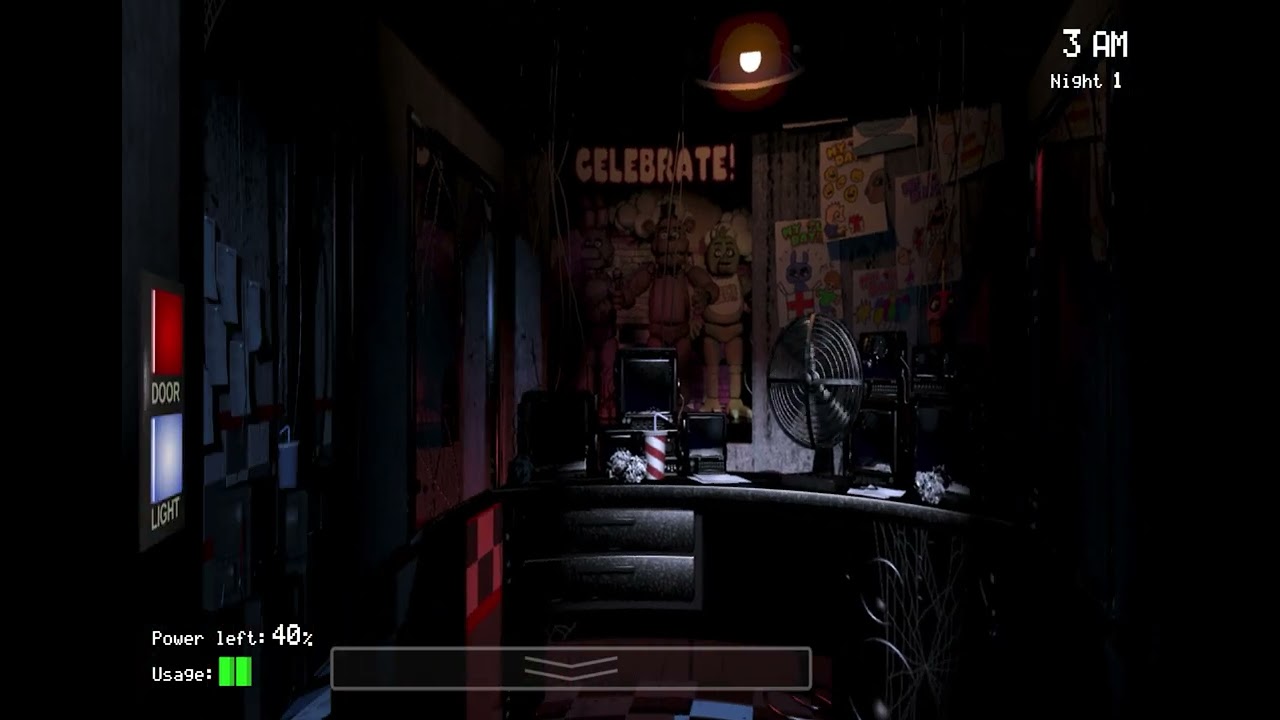 I survived in Fnaf but the real game !!!