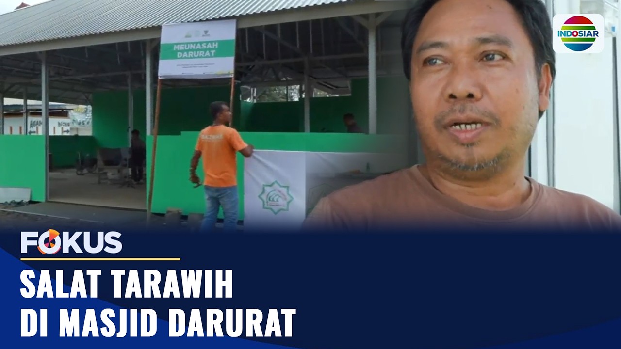 Salat Tarawih di Masjid Darurat | Fokus