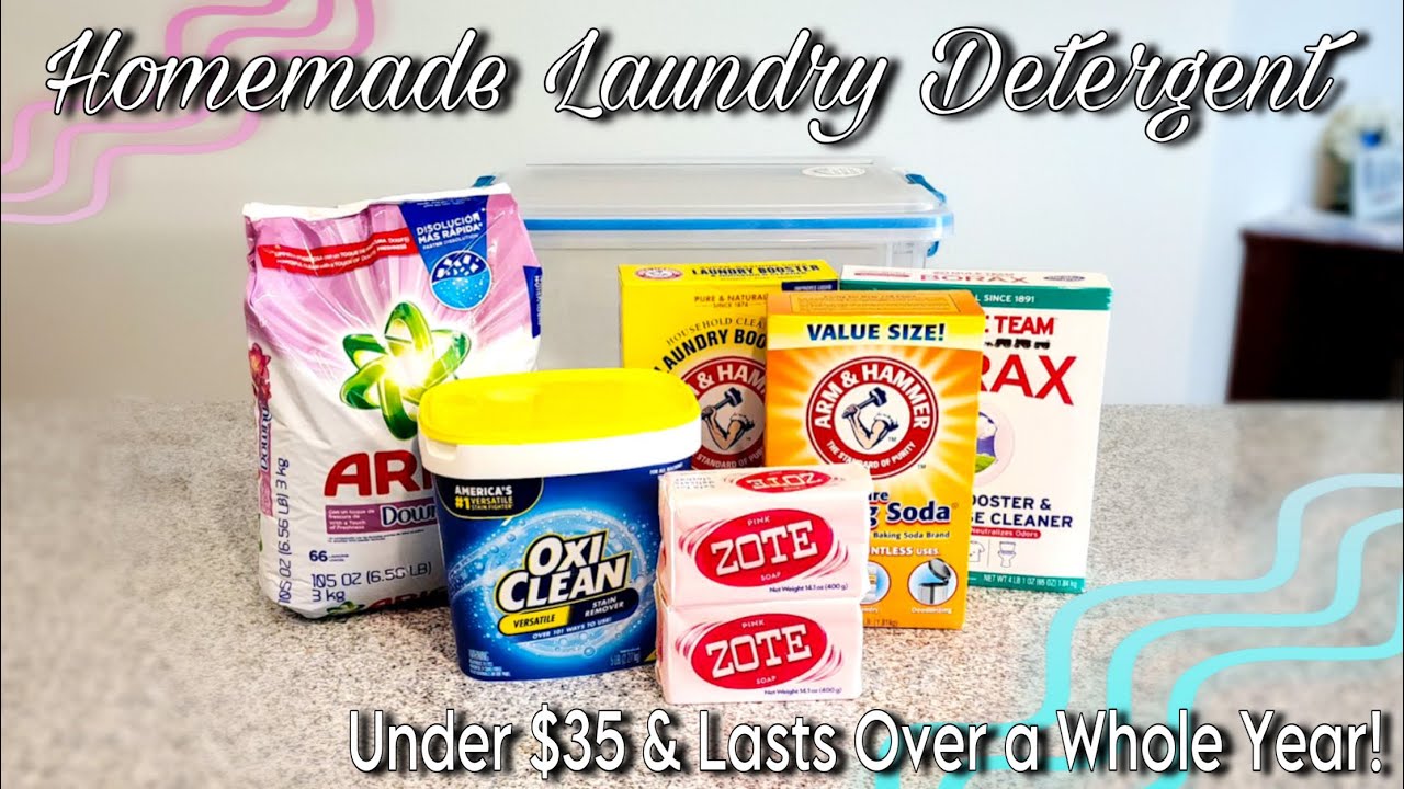 Homemade Laundry Detergent | Under $35 & Lasts Over a Whole Year!