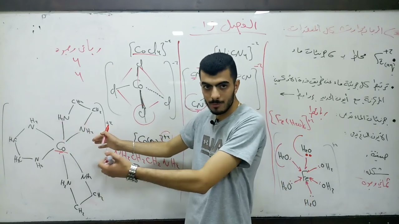 الفصل ١٩ كيمياء || الربائط وتشكل المعقدات ج١ ||