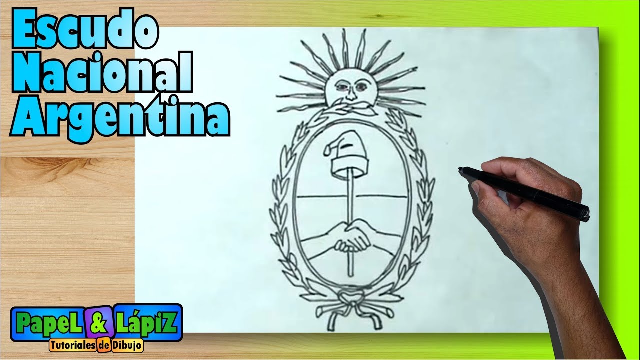 Aprende a dibujar fácil el escudo nacional de la Argentina