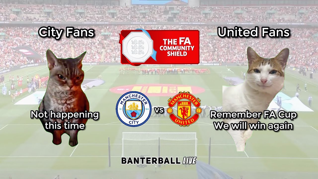 Manchester City (7) 1-1 (6) Manchester United | Cat Memes | FA Community Shield 2024