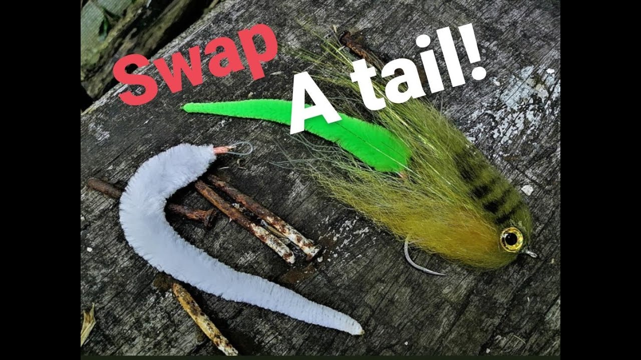 STREAMER CON DRAGON TAILS INTERCAMBIABLES. Swaping Dragon tails Fly