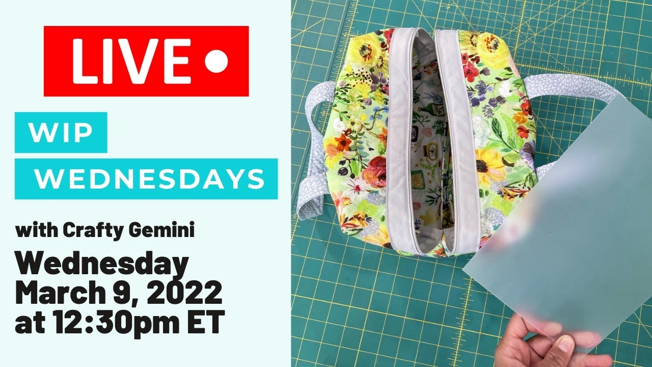 WIP WEDNESDAY #61: Tips for adding a false bottom to a bag with Crafty Gemini