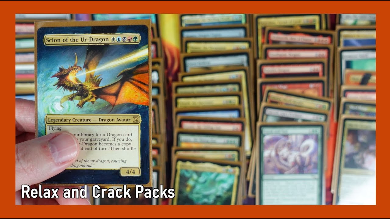 ASMR MTG - Scion the Ur-Dragon Commander Showcase - MTG Relax and Crack Packs
