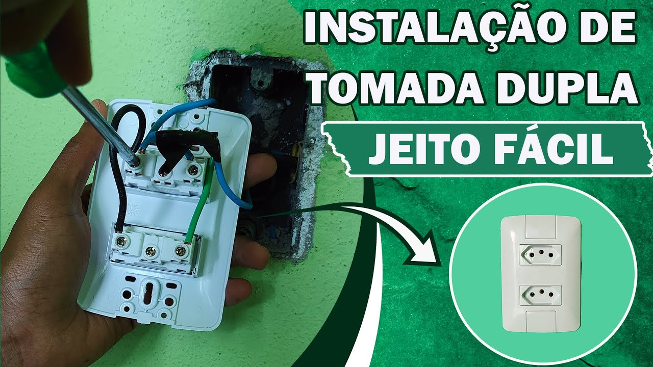 Como Instalar Tomada Dupla de 10 e 20 amperes - Jeito Fácil