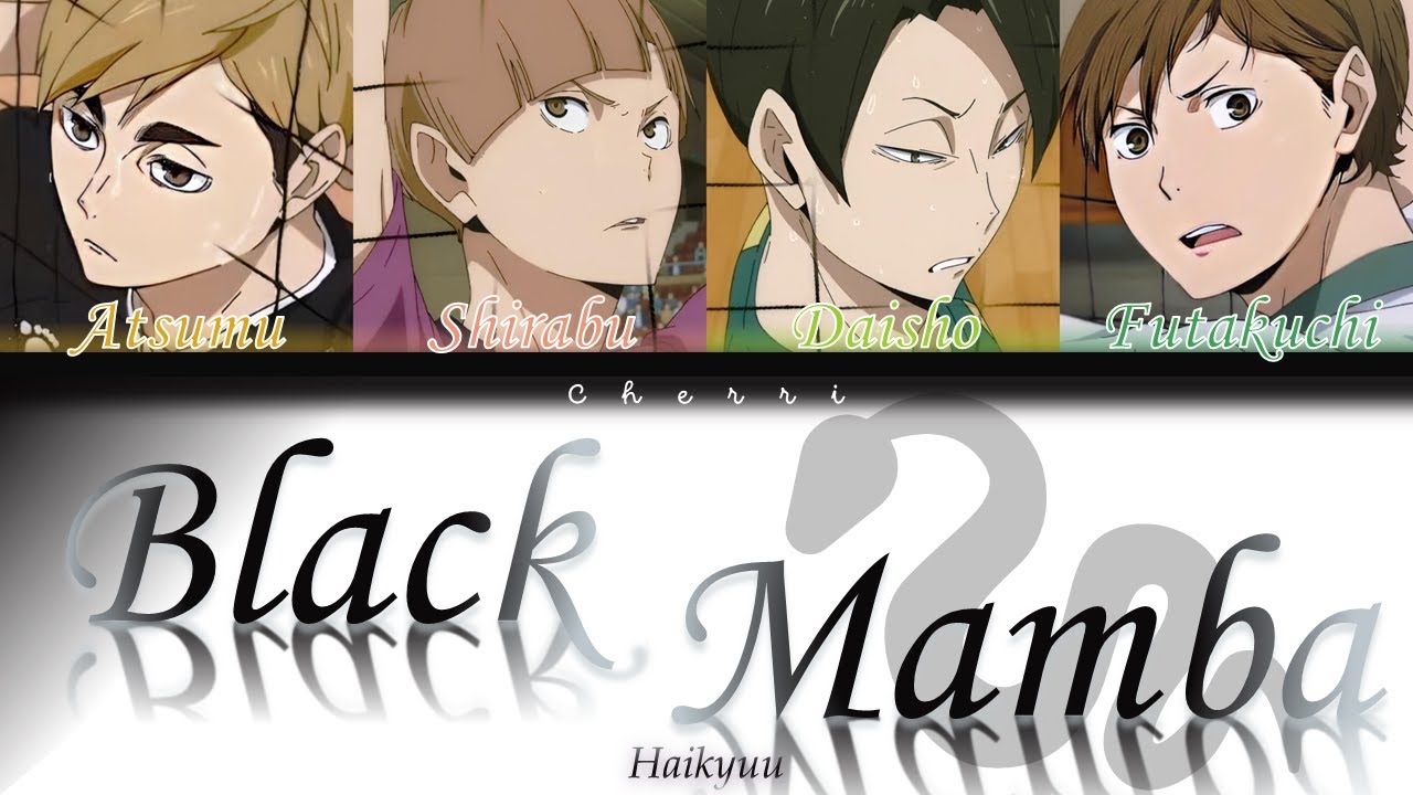 How would Haikyuu sing 'Black Mamba' (aespa) (Colour coded lyrics)