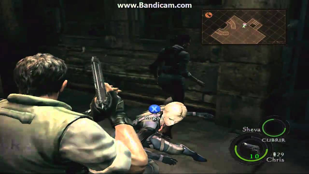 Resident Evil 5 - Como vencer a Wesker y quitarle el dispositivo rojo a Jill (Chapter 5-3)