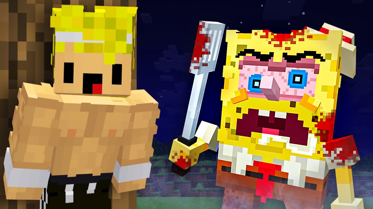 Sobreviví a BOB ESPONJA CORRUPTO en Minecraft...