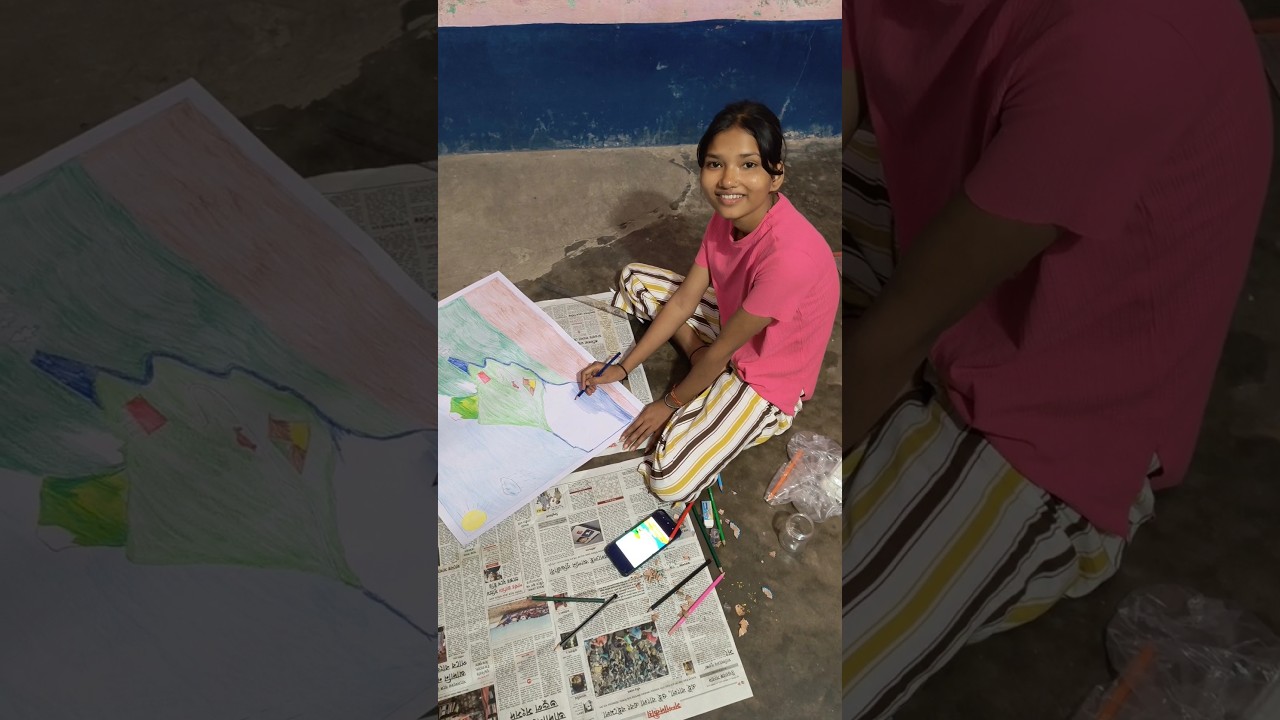 Cara menggambar siklus air || #menggambar #berlangganan #video pendek #siklusair #seni .....