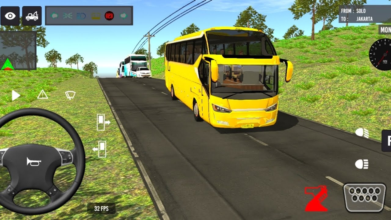 Euro Bus Driving Game Public Transportation 2024 Indonesia Bus Simulator New Android Gameplay part28
