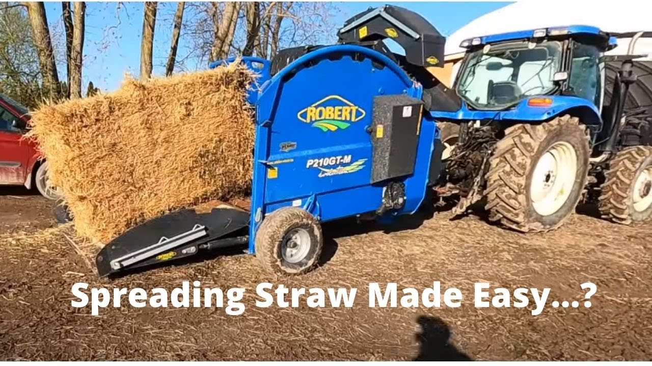 Bedding Sheep With Bale Chopper