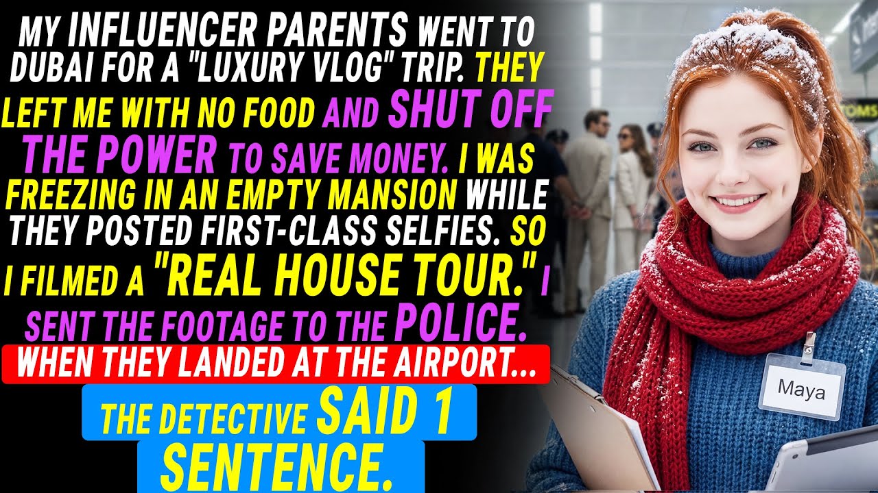 Parents went to Dubai. Left me (15yo) with $0 and empty fridge. I called the Cops at the Airport.