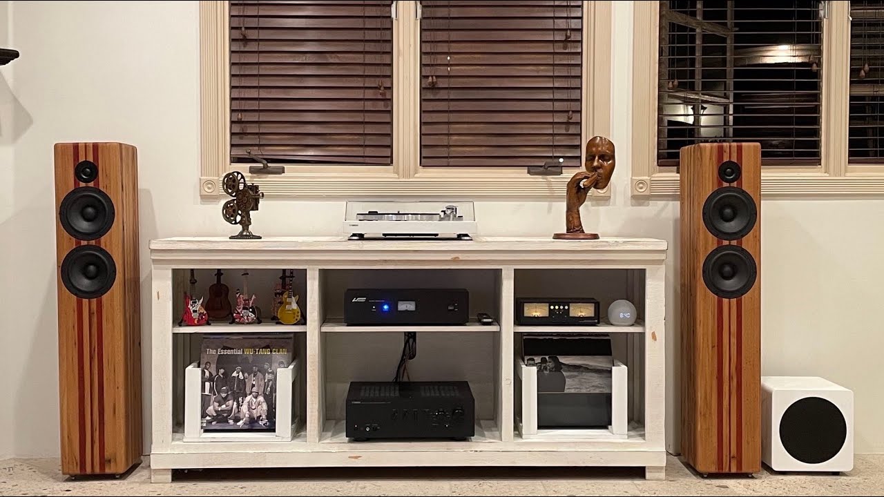 DIY Tower Speakers in Reclaimed American Chestnut