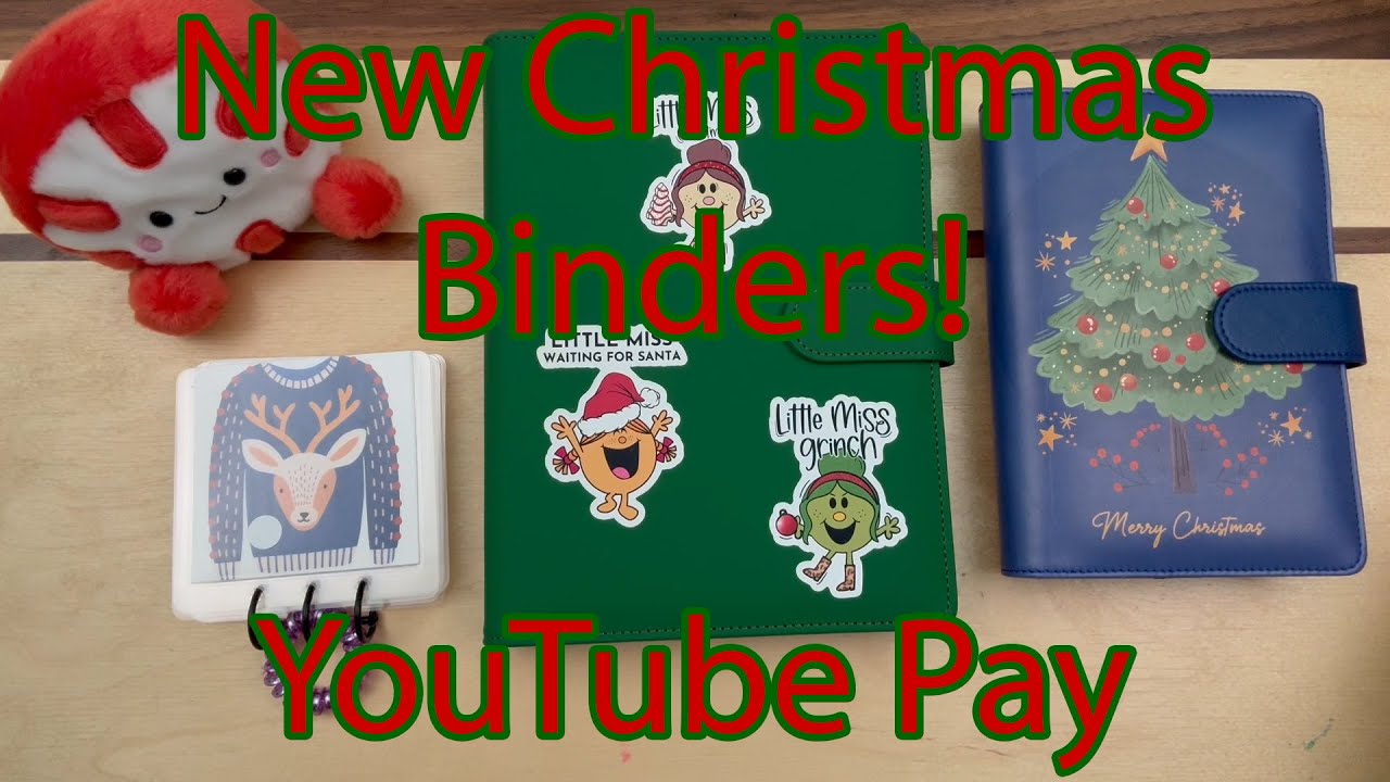 YouTube Check Cash Stuffing | $653 | NEW Christmas Binders for 2024! | Savings Challenges
