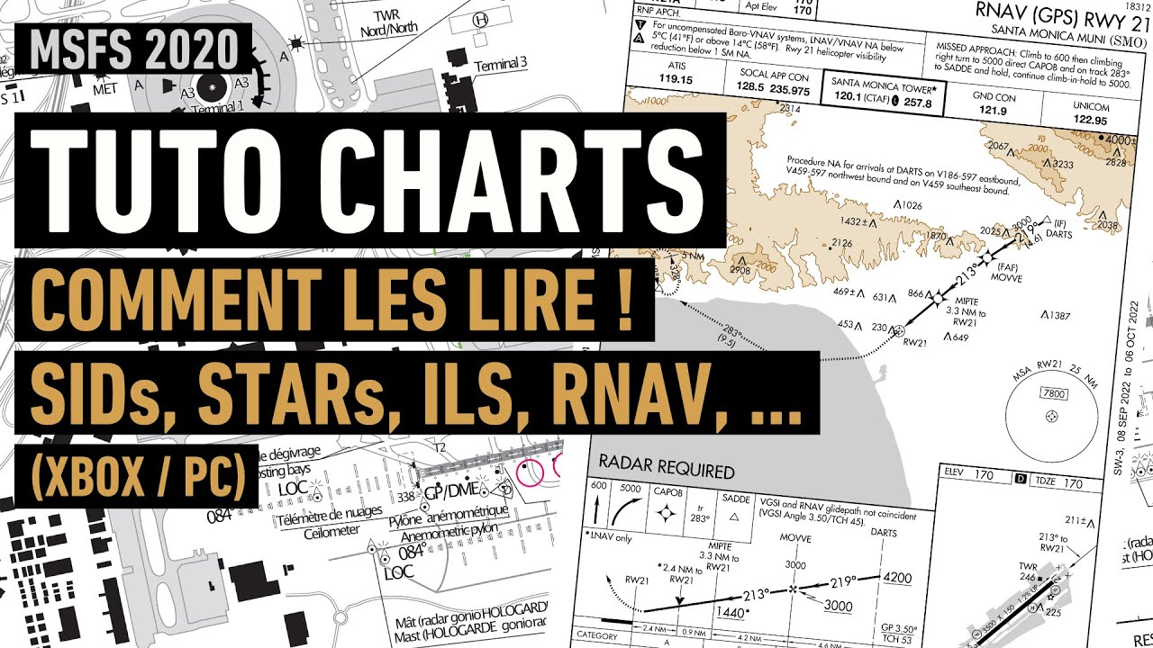 TUTO Charts Ultra Complet - SIDs, STARs, Approach, ILS, RNAV, LPV, LOC, VOR, ...