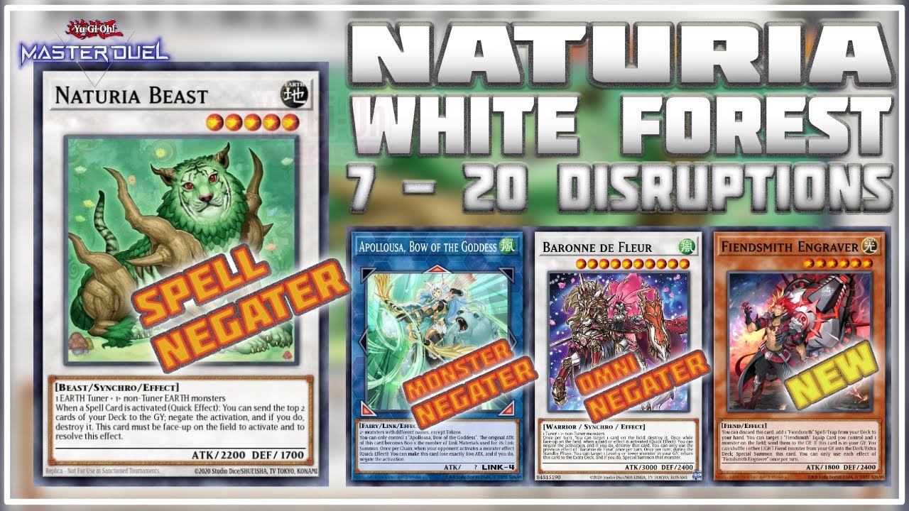 NATURIA WHITE FOREST x FIENDSMITH | Toxic Anti Spell 7 - 20 Disruptions | Yu-Gi-Oh! Master Duel