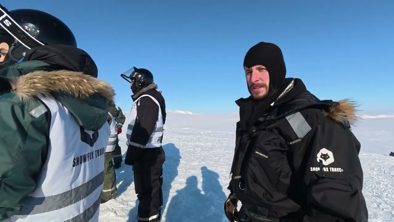 Beautiful snowmobile trip to the East coast of Svalbard