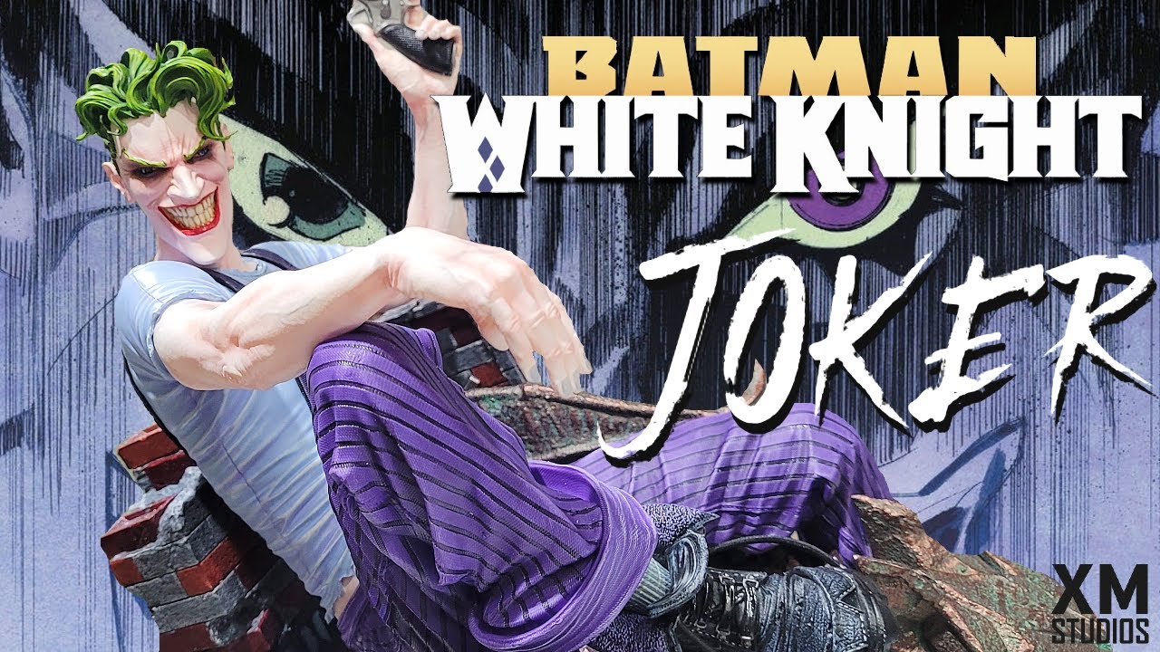 💥FIRST ON YOUTUBE PROTOTYPE REVIEW! White Knight JOKER 1/4 Statue | XM Studios