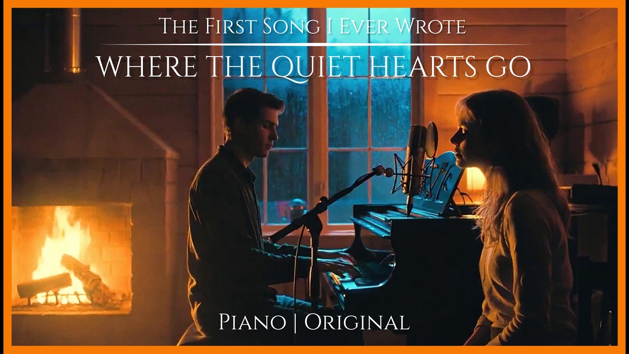 Where the Quiet Hearts Go - Original Piano Song & Rain Ambience (Official Lyric Video)