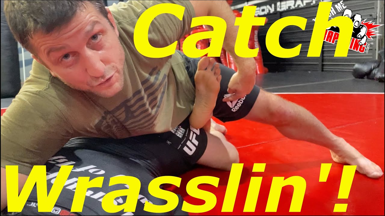 EASY Leg Lock with One Arm!  Plus... Step Over Toe HOLD!!