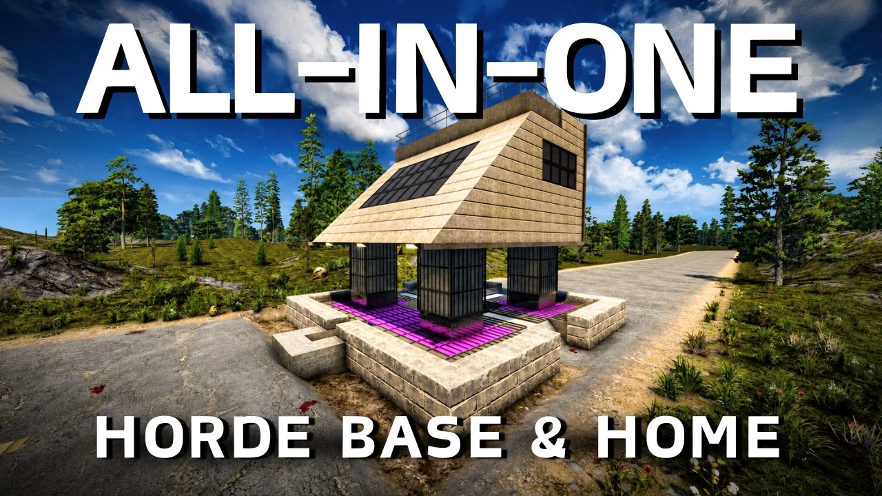 Tiny ALL-IN-ONE Horde Base & Home Tutorial | 7 Days to Die 3.1