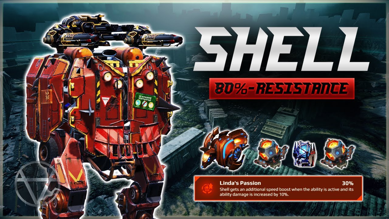 [WR] 🔥 SHELL Gets 80% Damage RESISTANCE w/ Armadillo &ndash; Mk3 Gameplay | War Robots