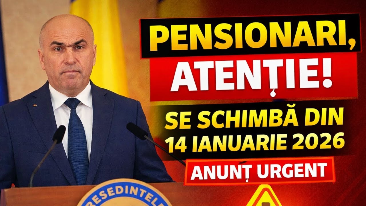 ⏰ PENSIONARI, ATENȚIE! Ce se schimbă din 14 ianuarie 2026 (ANUNȚ URGENT)