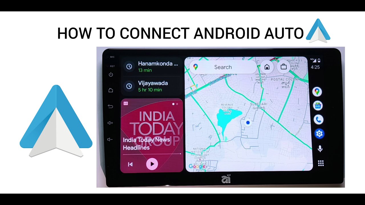 How to connect Android Auto in Aimen Car Android screen player
