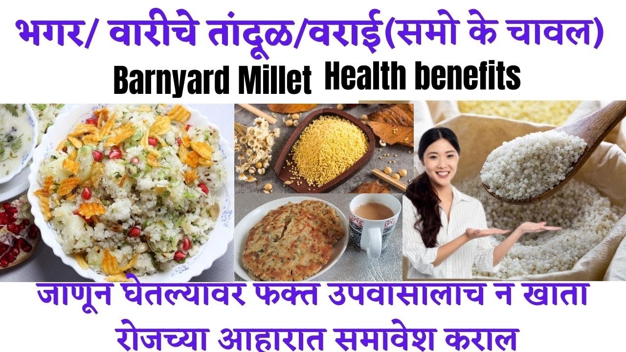 वरीचे तांदूळ/भगरचे आरोग्यदायी फायदे/Barnyard millet health benefits (check discrip. for info.in Eng)