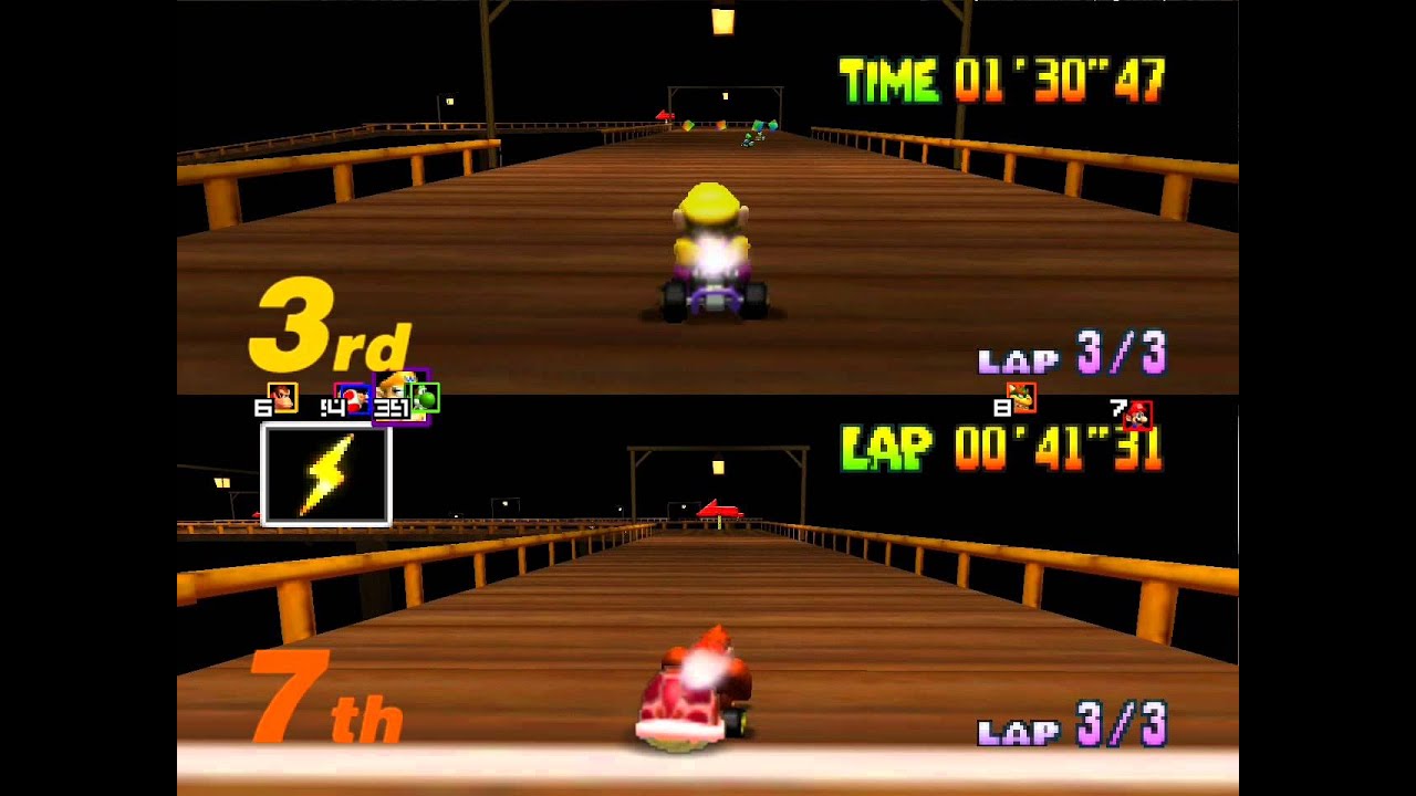 Mario Kart 64 2 player Special Cup 150 cc GP